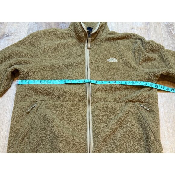 The North Face Mens Brown Sherpa Fleece Full-Zip‎ Jacket L - Picture 2 of 6